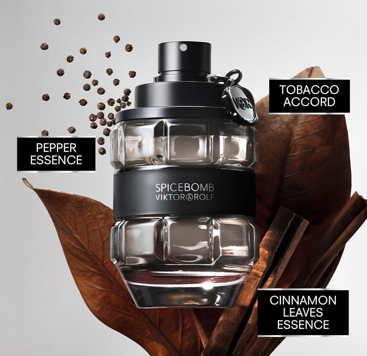 Viktor&Rolf - Spicebomb Eau de Toilette 3.04 - Woody & Spicy - Cologne for Men - With Notes of Citrus & Tobacco