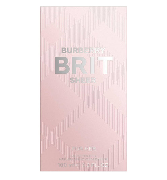 BURBERRY BRIT SHEER FOR WOMEN 3.3 Eau De Toilette Spray
