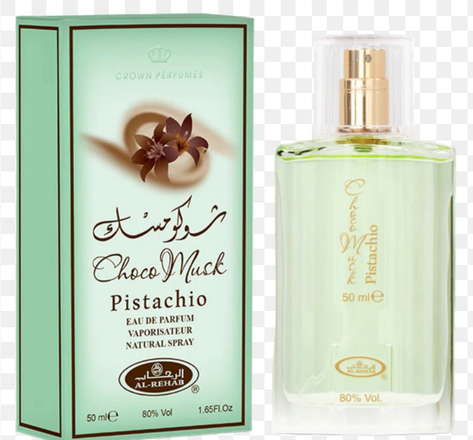 Al Rehab Choco Musk Pistachio 1.65 FL OZ Eau De Parfum SPR