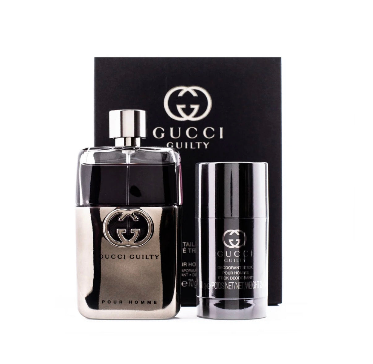 Gucci Guilty for Men 2 PC Set: 3.0 FL OZ Eau De Toilette SPR, 2.5 FL OZ Deo Stick