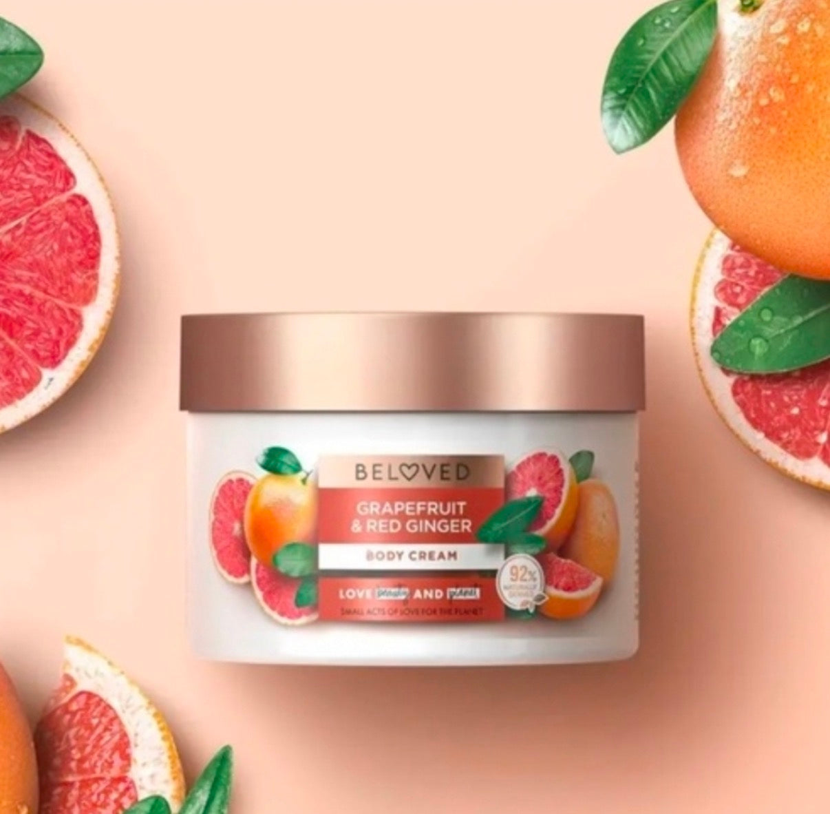 Love Beauty and Planet Beloved Grapefruit Oil and Red Ginger Body Cream 10 OZ