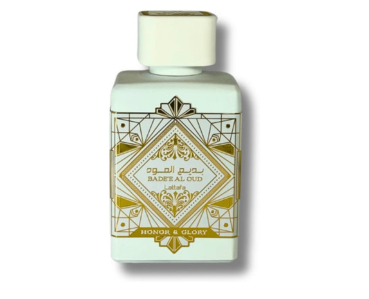 Lattafa Bade'e Al Oud Honor & Glory - Fruity, Vanilla, Warm Spicy, Woody - Eau de Parfum Long-Lasting Fragrance for Unisex, 3.4 fl.oz.