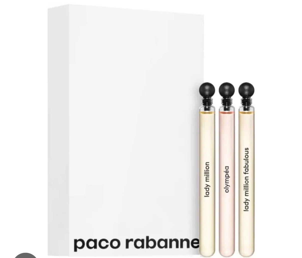 Paco Rabanne 3 Pc Travel set Lady Million, Lady Million Fabulous Intense, Olympea for Women