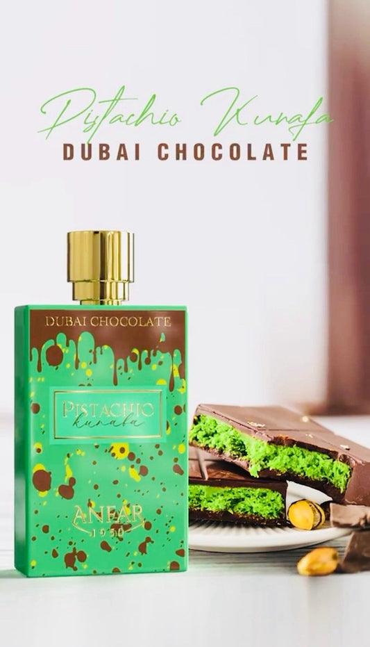 Anfar Pistachio Kunafa Dubai Chocolate 2.7 Eau De Parfum Spray