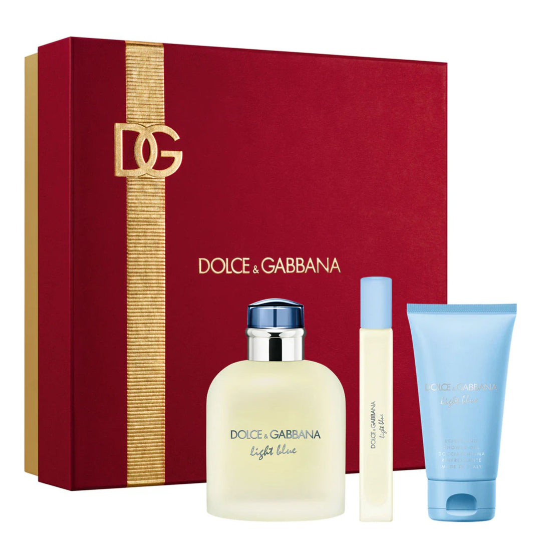 Dolce & Gabbana Light Blue 3-Piece Set 4.2 fl.oz. For Men Eau De Toilette