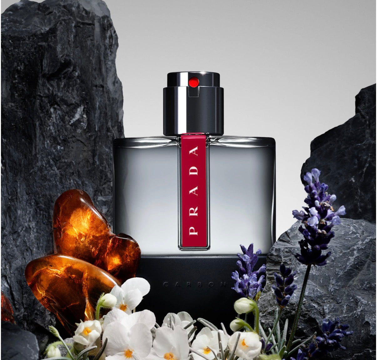 Prada Luna Rossa Carbon for Men 2 PC Set: 3.4 FL OZ Eau De Toilette SPR/ 10 ml Mini