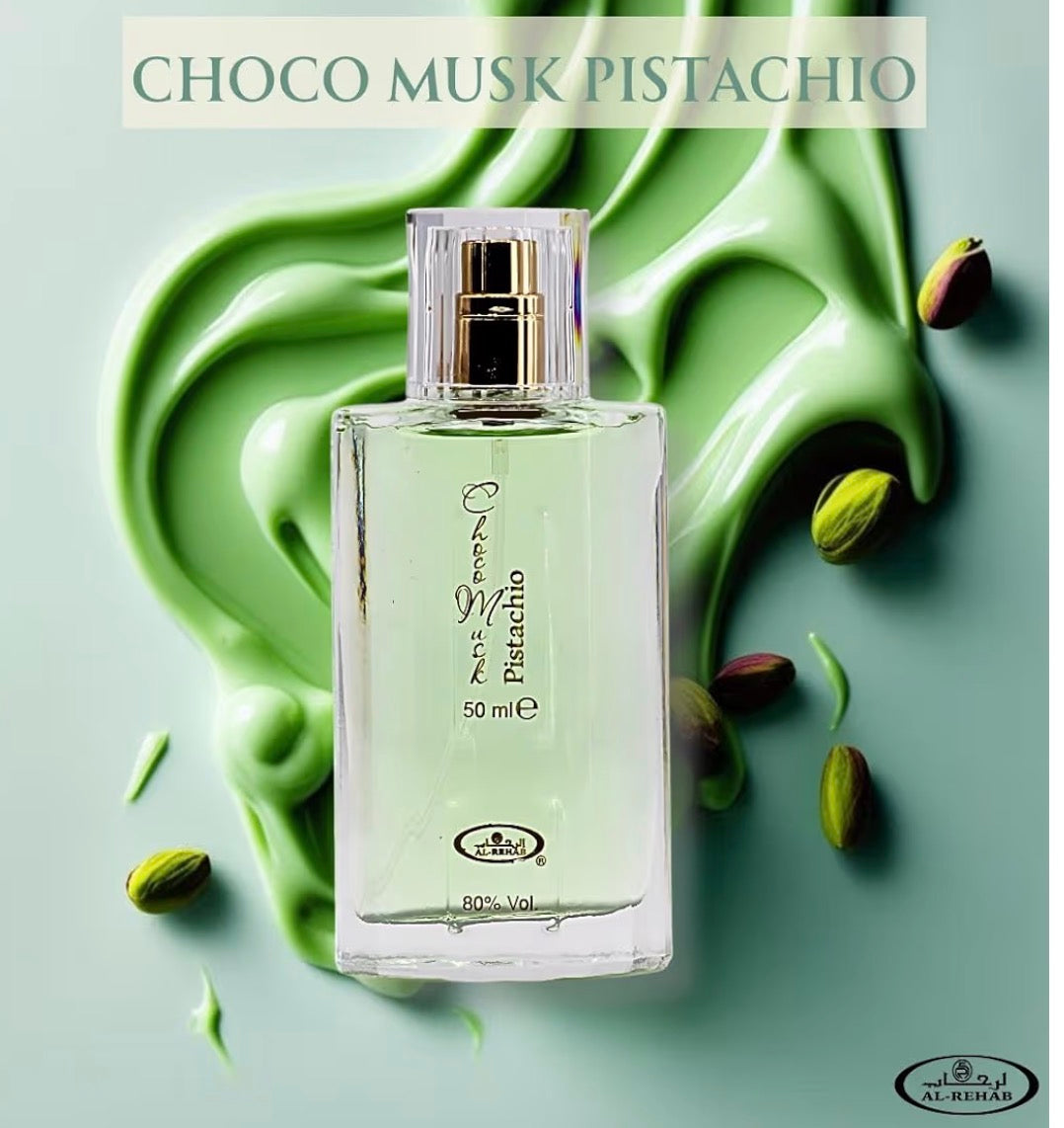 Al Rehab Choco Musk Pistachio 1.65 FL OZ Eau De Parfum SPR
