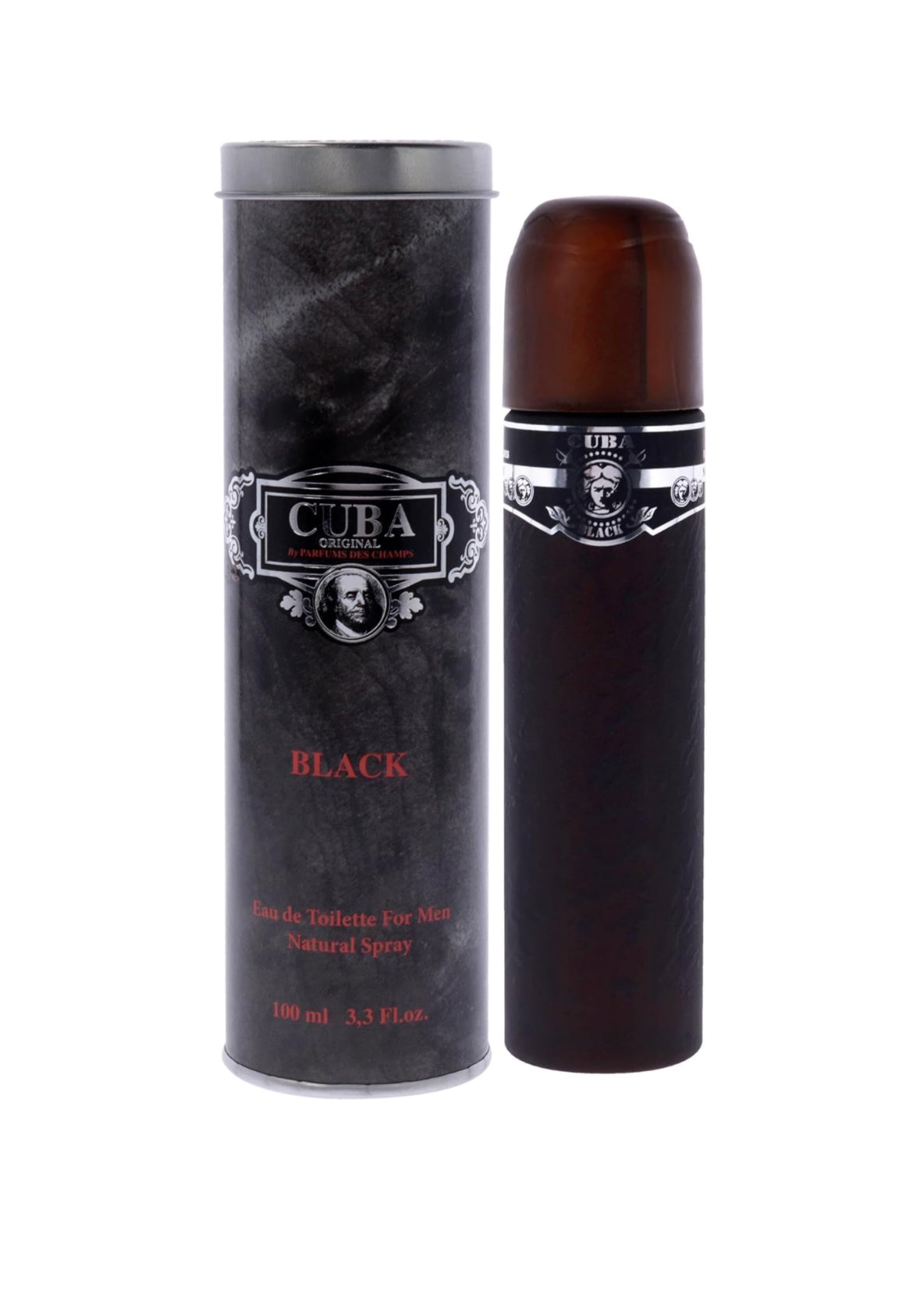 Cuba Black 3.3 fl.oz. Eau De Toilette for Men