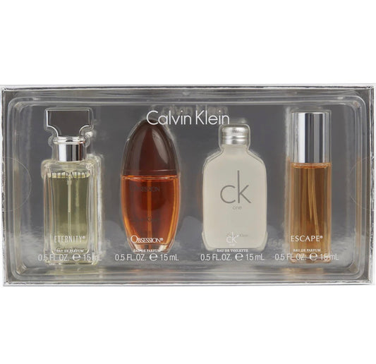 Calvin Klein for Women 4 PC Mini Set: Eternity, Obsession, CK one, Escape