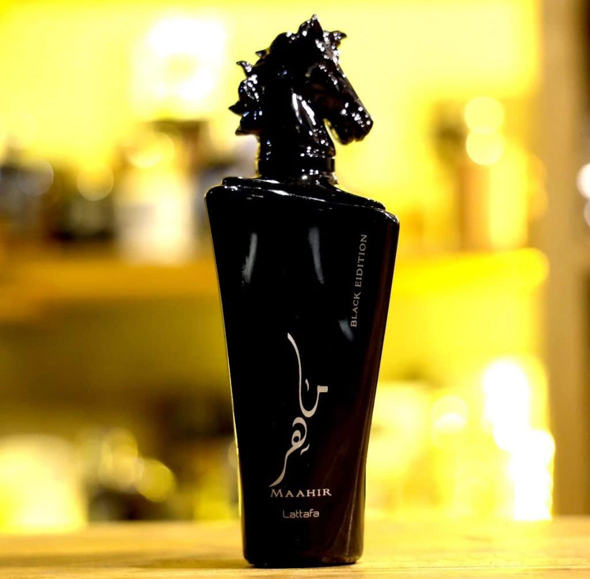 Lattafa Perfumes Maahir Black Edition for Unisex Eau de Parfum Spray, 3.4 fl.oz.