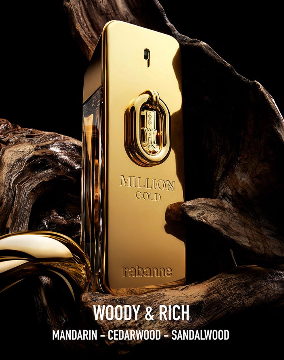 Paco Rabanne Million Gold Eau De Parfum Intense 3.4 FL OZ SPR