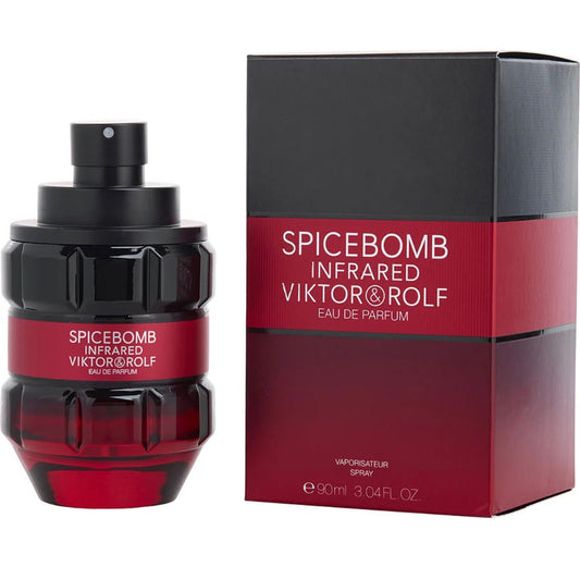 Viktor&Rolf - Spicebomb Infrared Eau de Parfum - Woody & Spicy - Cologne for Men - With Notes of Leather & Cinnamon - 3.04 fl.oz.