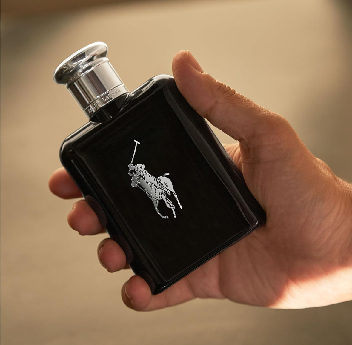 RALPH LAUREN FRAGRANCES - Polo Black - Eau de Toilette - Men's Cologne 4.2 fl.oz- Woody & Fresh - With Patchouli, Sandalwood, and Mandarin - Medium Intensity