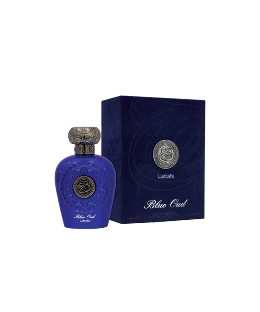 Lattafa Perfumes Blue Oud for Unisex Eau de Parfum Spray, 3.4 fl.oz.