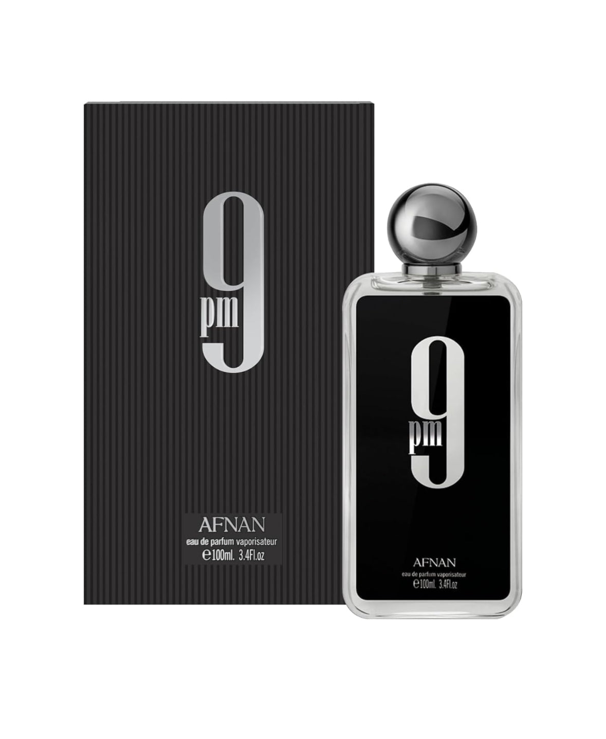 Afnan 9 Pm Eau De Parfum Spray for Men, 3.4 fl.oz.