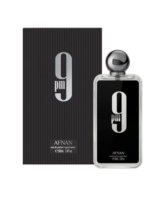 Afnan 9 Pm Eau De Parfum Spray for Men, 3.4 fl.oz.