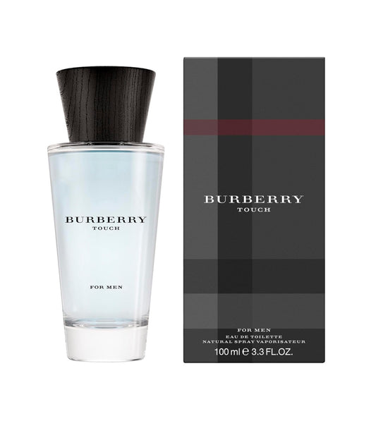 BURBERRY Touch Eau de Toilette 3.3 – Fresh Aromatic Cologne – With Notes of Mandarin Tree, Musk, Cedarwood & Vetiver – Long Lasting Fragrance for Everyday Wear – Luxury Perfume for Men