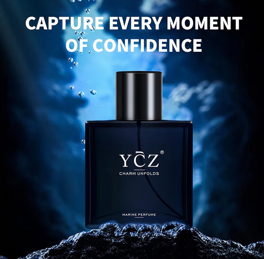 Ycz Charm Unfolds Marine Perfume for Men, 1.7 oz. Long Lasting Eau De Parfum