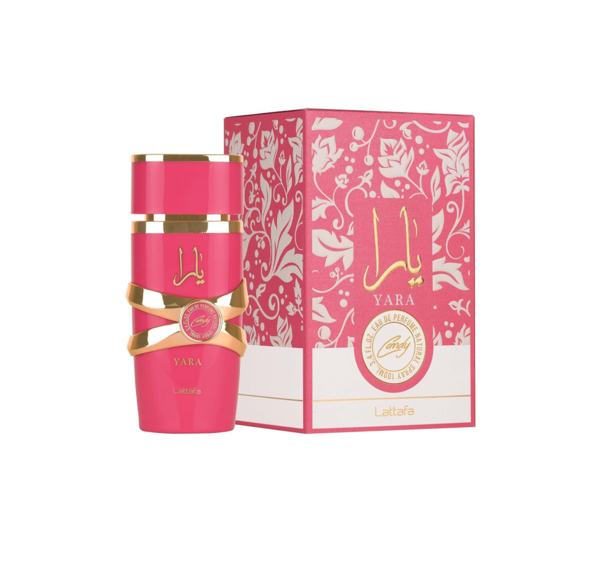 Lattafa Yara Candy - Vanilla, Fruity, Citrus, Floral - Eau de Parfum Long-Lasting Fragrance for Women, 3.4 fl.oz.