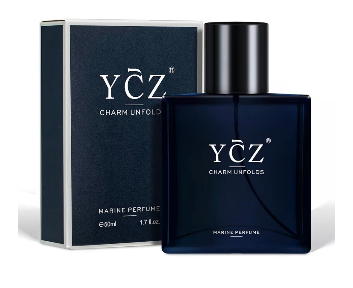 Ycz Charm Unfolds Marine Perfume for Men, 1.7 oz. Long Lasting Eau De Parfum