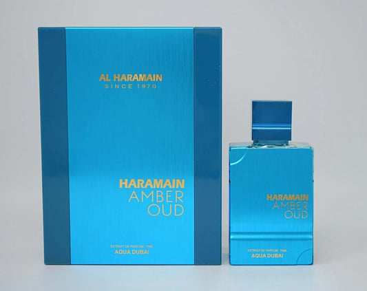 Amber Oud Aqua Dubai Eau De Parfum By Al HARAMAIN - 2.5 oz