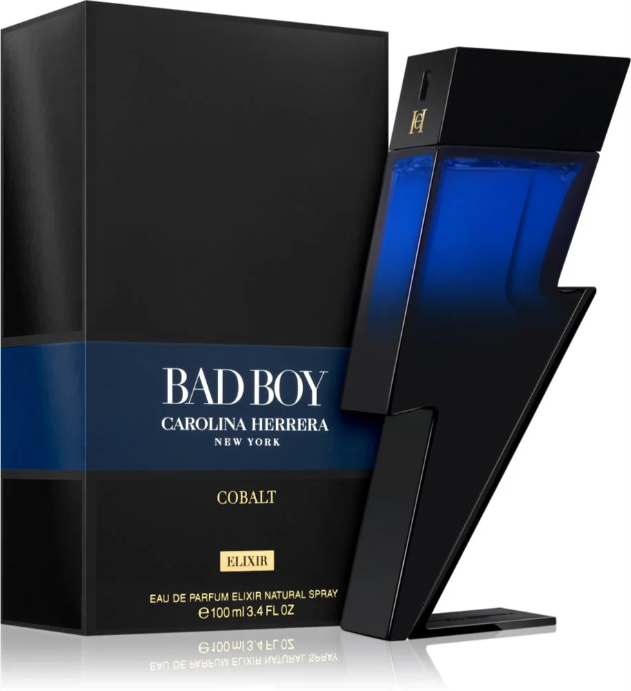 Carolina Herrera Bad Boy Cobalt Elixir 3.4 Fl OZ